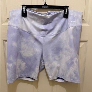 Nike Lavender Tie-Dye Bike Shorts